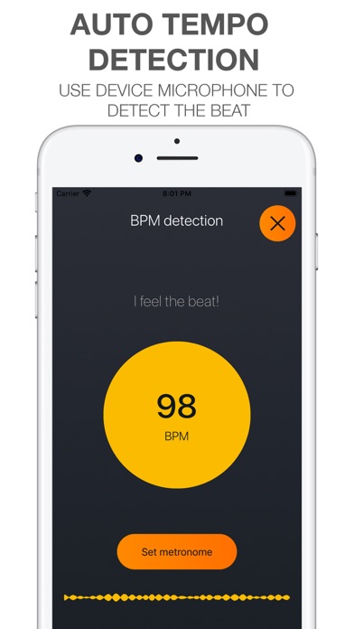 Band Metronome：节拍器与曲目表