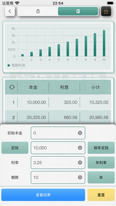 橙子定投计算器