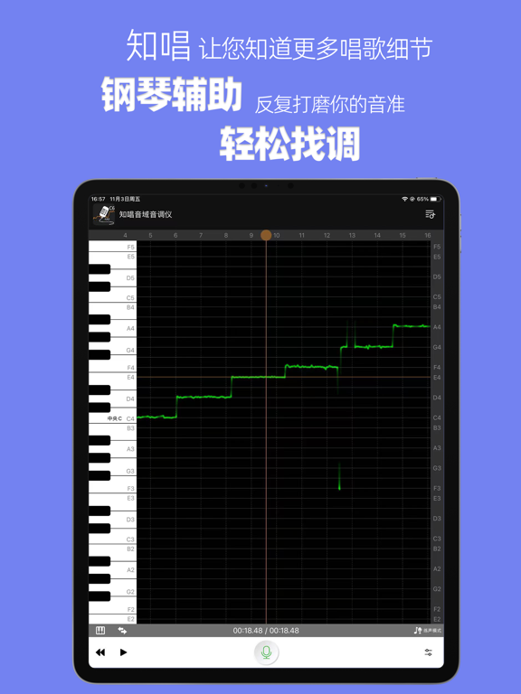知唱音域音调仪