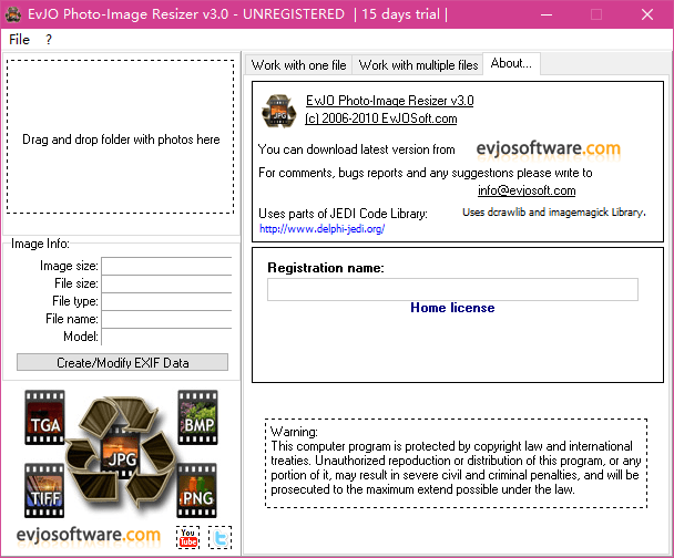 evjo photo image resizer图片处理软件下载v3.0 安装版