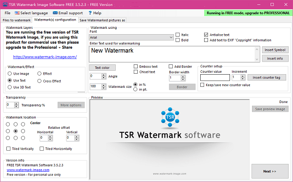 tsr watermark image图像处理软件下载v3.5.2 绿色版
