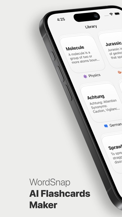 WordSnap - AI 闪存卡制作工具