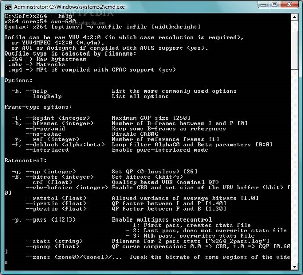 x264video codec(视频编码解码软件)下载v1.1 免费版
