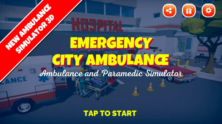紧急城市救护车模拟器(Emergency City Ambulance)v1.05 安卓版