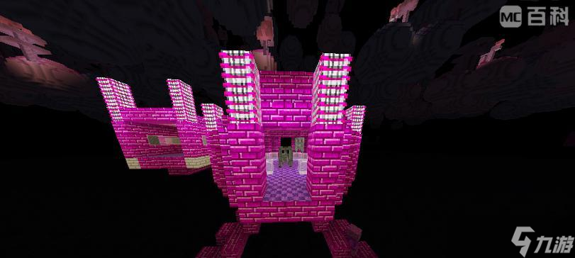 探索《我的世界》月球区域的建筑与NPC(建筑造型多样)