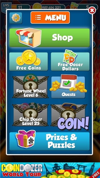 金币推土机无限金币版手机版下载v17.9