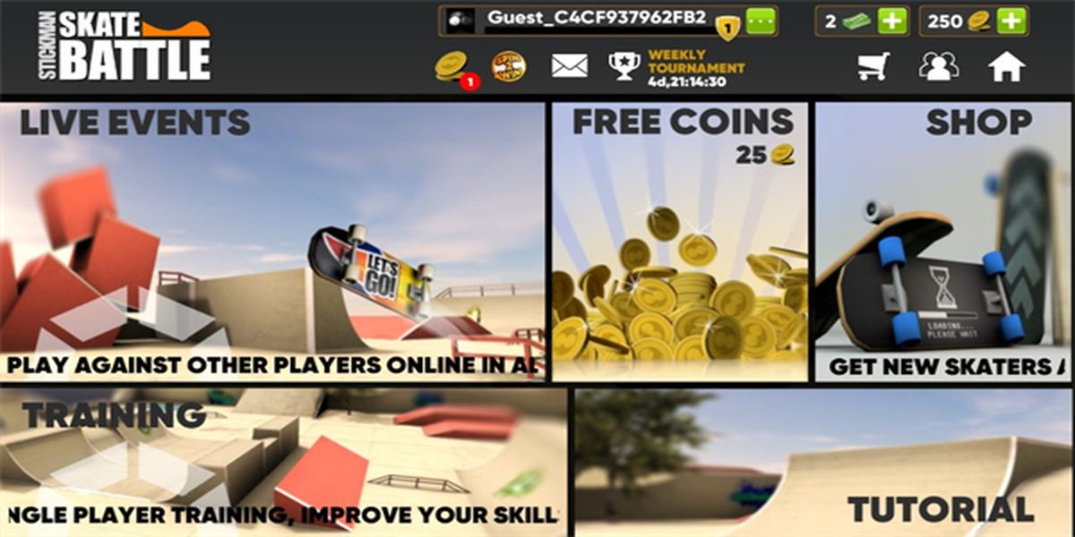 火柴人滑板对决手机版手游安卓下载v2.3.4