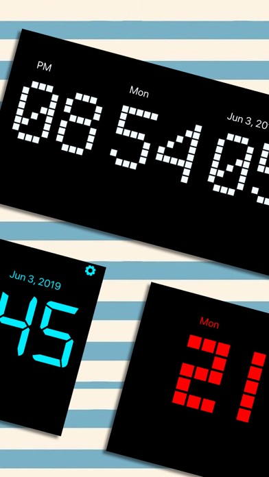 锁屏待机时钟 - 桌面悬浮秒表小组件,全屏夜光数字电子闹钟