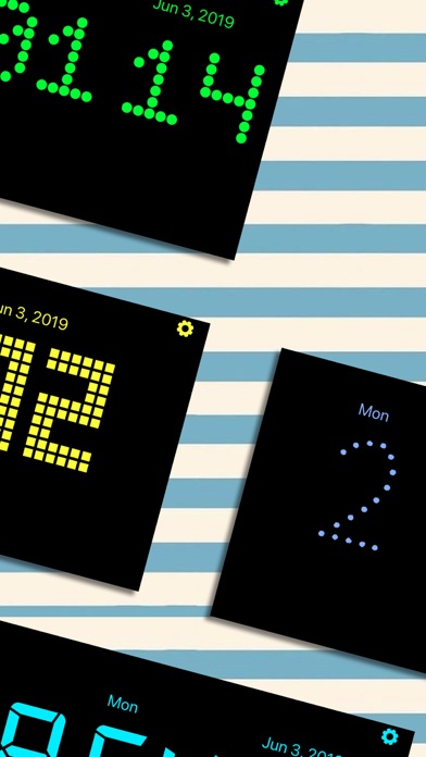 锁屏待机时钟 - 桌面悬浮秒表小组件,全屏夜光数字电子闹钟