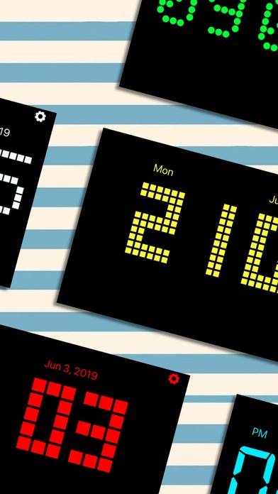 锁屏待机时钟 - 桌面悬浮秒表小组件,全屏夜光数字电子闹钟