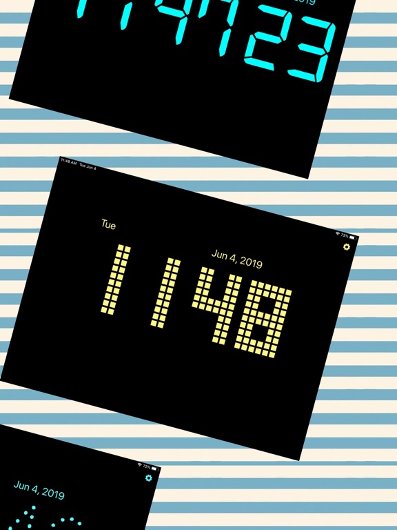 锁屏待机时钟 - 桌面悬浮秒表小组件,全屏夜光数字电子闹钟