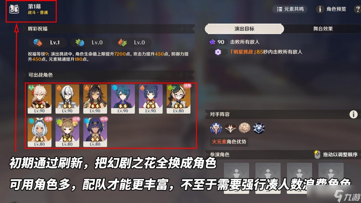 原神【V5.0攻略】9月幻想真境剧诗|强势角色推荐,敌人打法分析