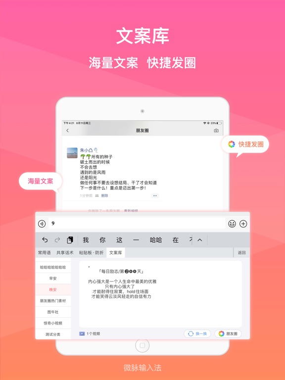 微脉输入法-私域必备，人人销冠