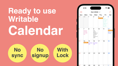 空白日历模板: 一键填写日程，月视图广受好评。