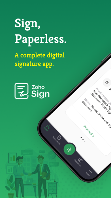Zoho Sign - 填写文档并进行电子签署