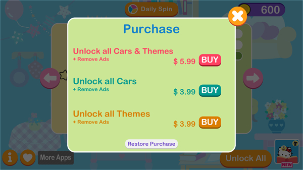 凯蒂猫赛车冒险2无限爱心版下载v7.0.1