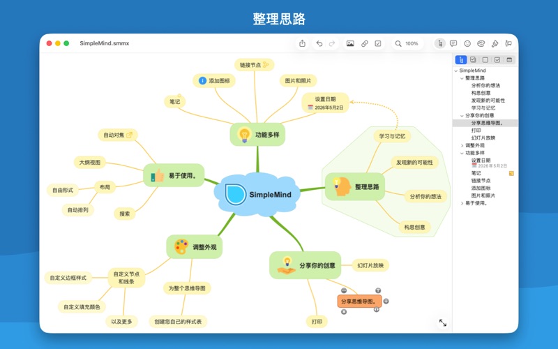 SimpleMind思维导图