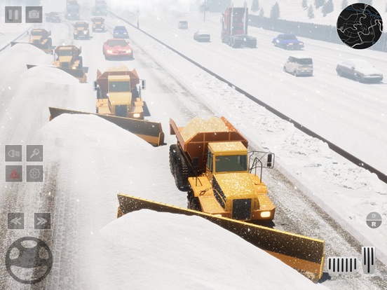 重型挖掘机雪犁模拟